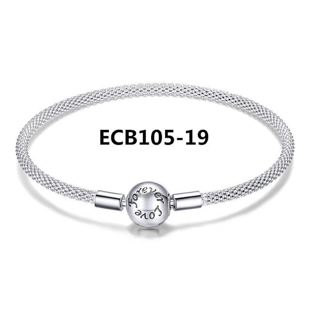Stříbrný náramek Pulseira 925 se sněhovou vločkou 925 Srdce Hadí řetízková spona Femme Stříbrný náramek pro ženy šperky