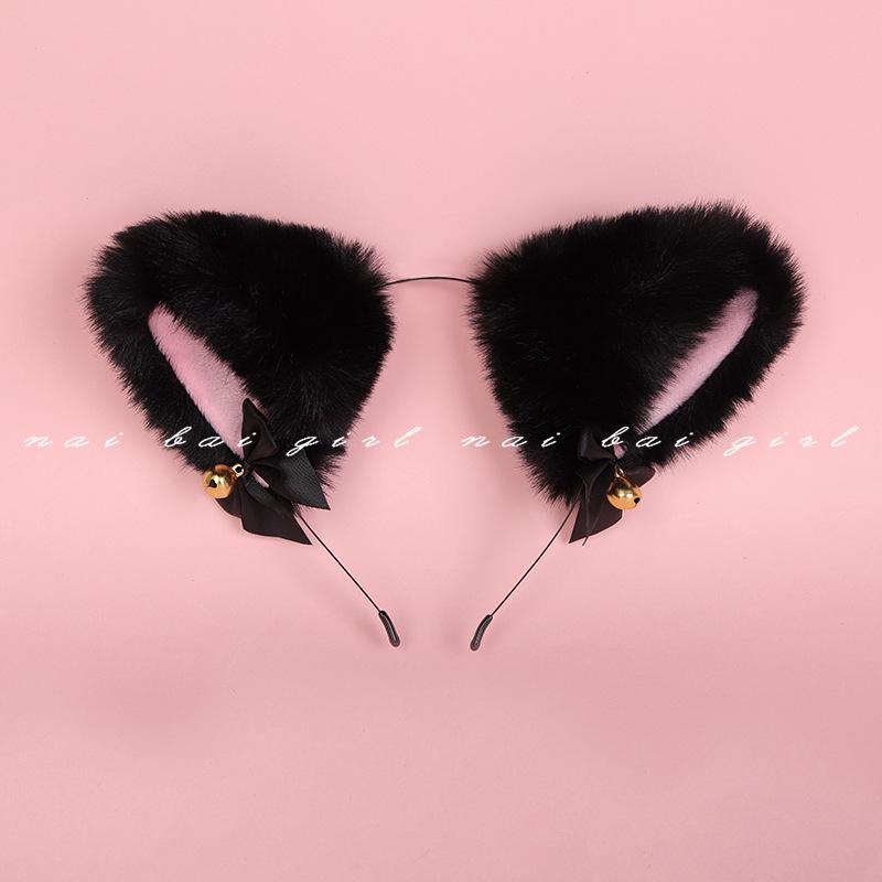 Fox Role Play Set: Metal Anal Plug with Tail, Lace Choker, and Headband for Teasing and Flirting