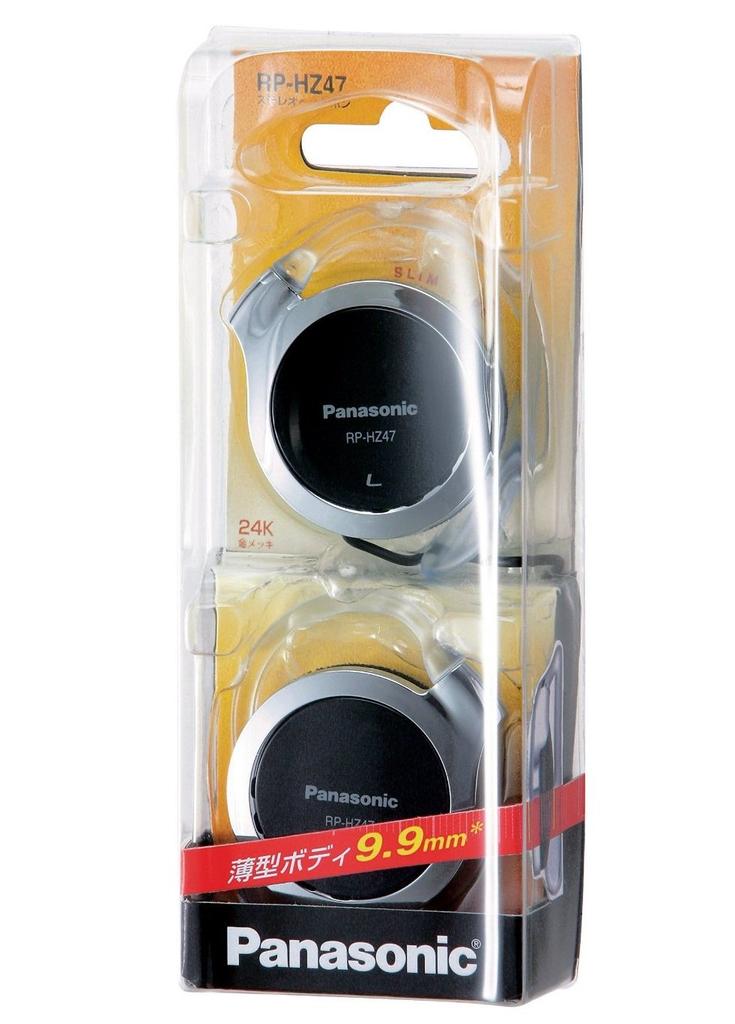 Panasonic Clip Headphones, Black, RP-HZ47-K