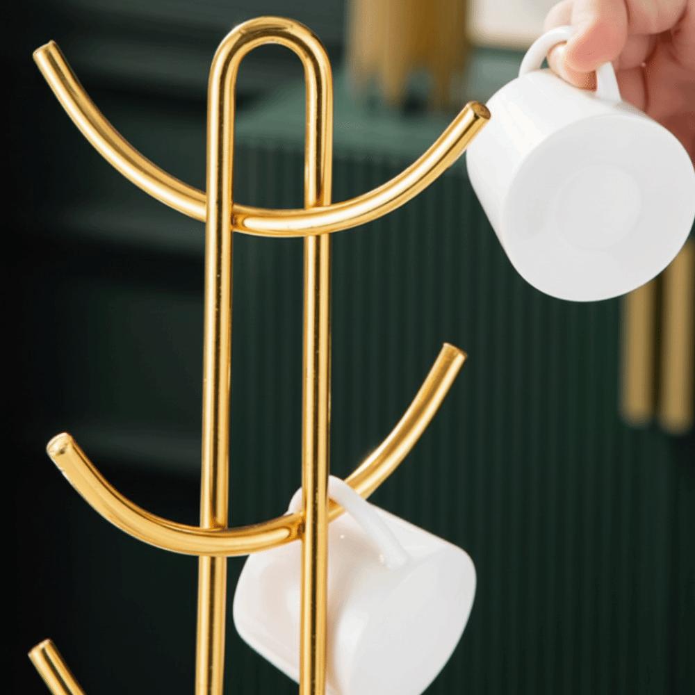 Stainless Steel Water Cup Rack Hanging Design Wine Cup Holder Organizer Kitchen Rack  Household Use