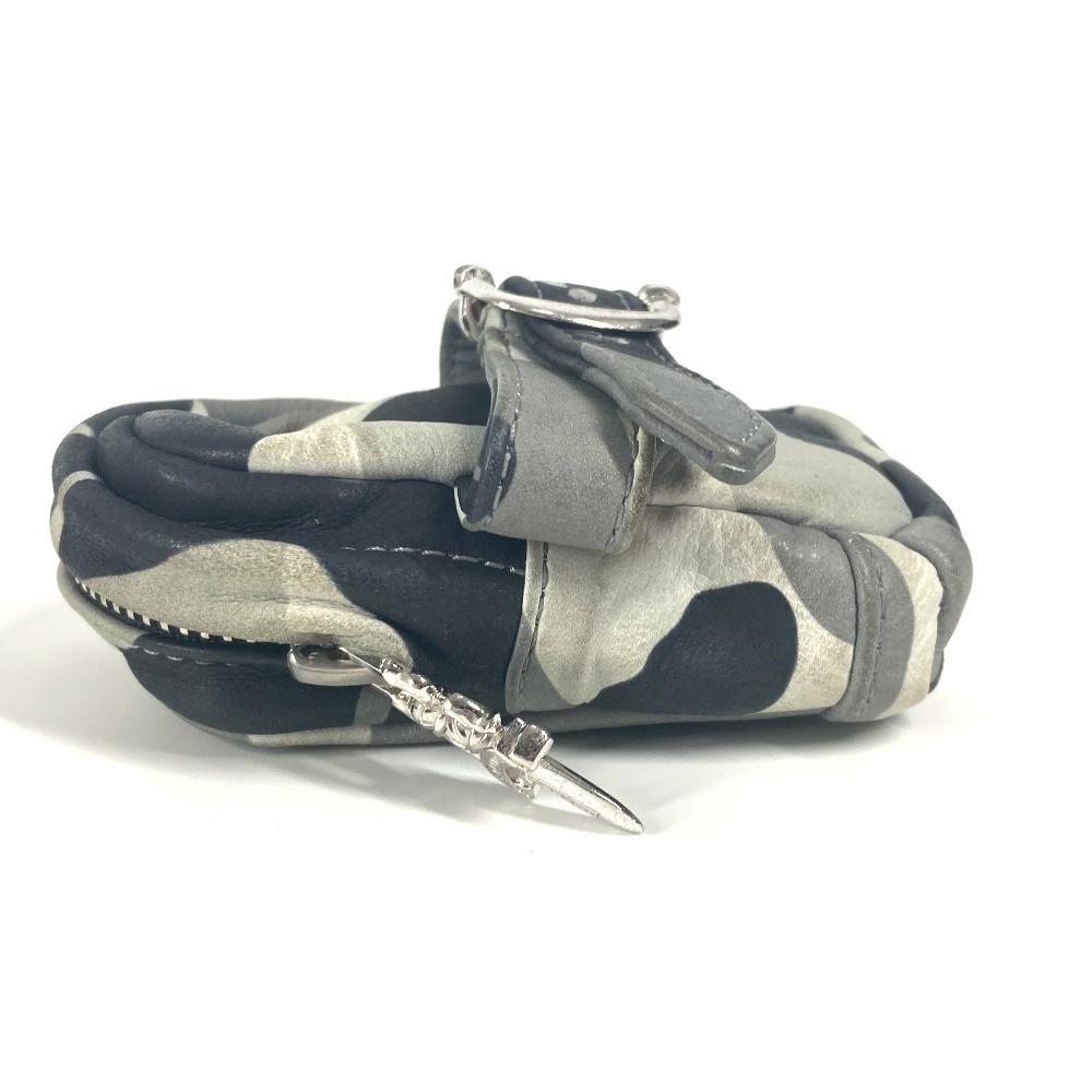 CHROME HEARTS WRISTHER BACK PACK Camouflage Pouch Bracelet Pouch Leather Gray
