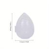 2pcs Egg Storage Shell With Hole, Portable BreathablePowder Puff Box With Lid, Travel Holiday Supplies