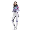 Halloween Women Game Network Armor Cosplay Jumpsuit Mechanical Combat Mecha Masquerade Party Zentai Suit Rave Outfit Bodysuits