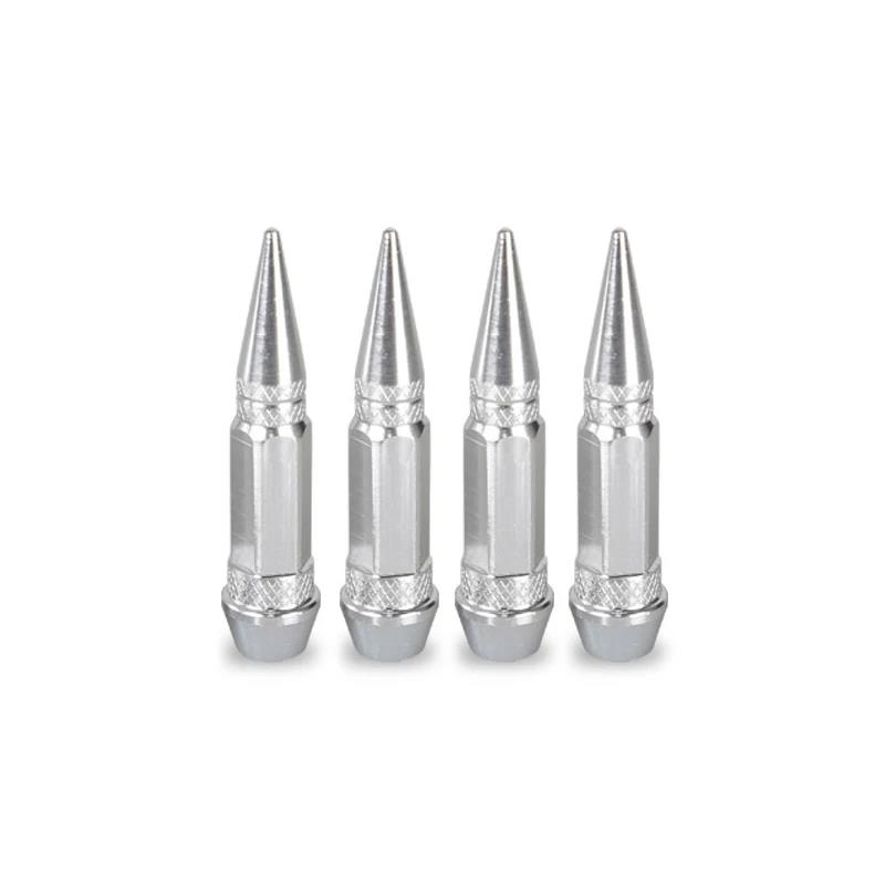 4Pcs Valve Caps Car Motorcycle Wheel Tire Valve Caps Dustproof Cover 45mm Spiked Valve Caps Auto Exterior Accessories Stem Caps1
