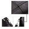 Women Small Crossbody Messenger Bag Black Red Available Multiple Pockets Lightweight