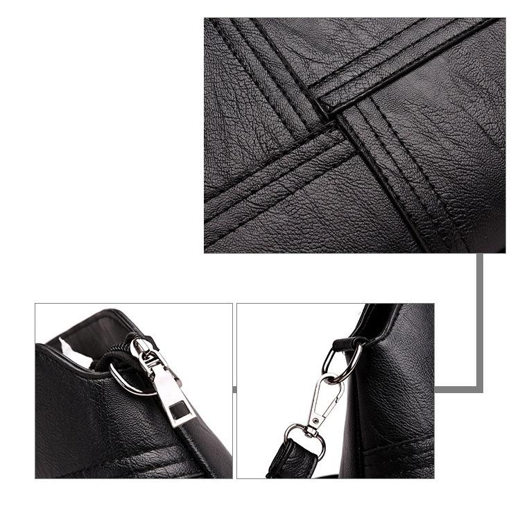 Women Small Crossbody Messenger Bag Black Red Available Multiple Pockets Lightweight