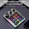 16 Keys 3 Mode Macro Mechanical Keyboard Portable USB RGB Gaming Custom Programming Knob One-handed Mechanical Keyboard
