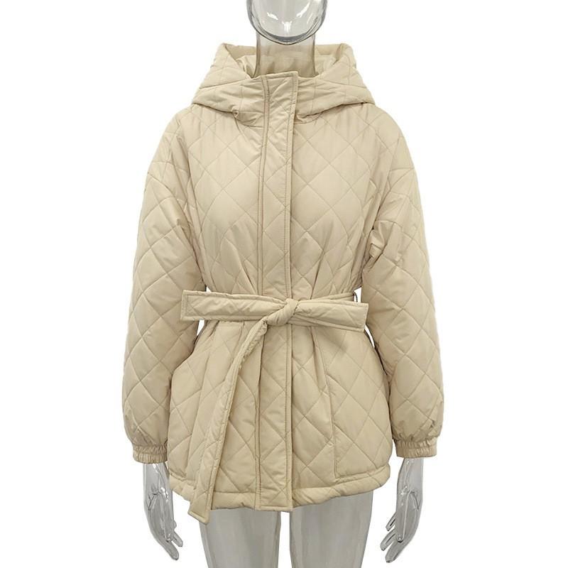 Womens Warm Hooded Down Coat With Belt Long Length Fit 85-90% Duck Fill Winter 2026