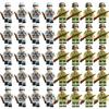 WWII Military Building Block Figures: Special Forces, Eighth Route Army, German & Soviet Army Toy