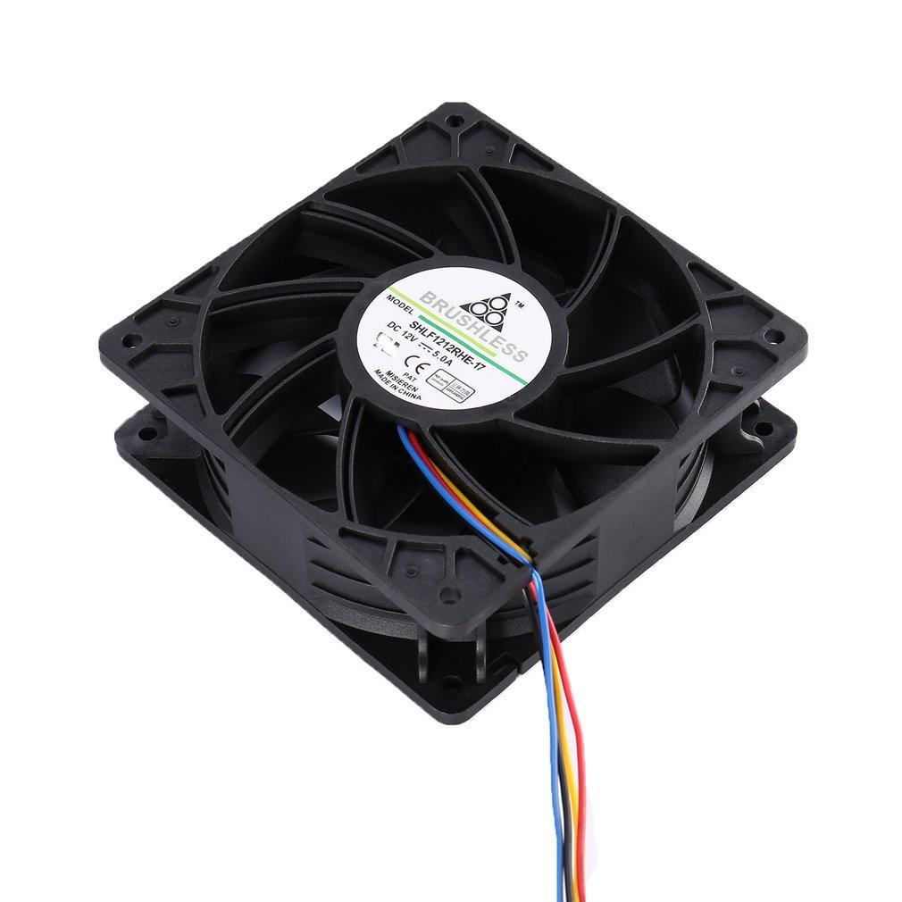 2025 Hot Miner Cooling Fan 4-Pin Connector Brushless Replacement DC 12V 5.0A Cooler Fan Low Noise For Antminer Bitmain S7 S9