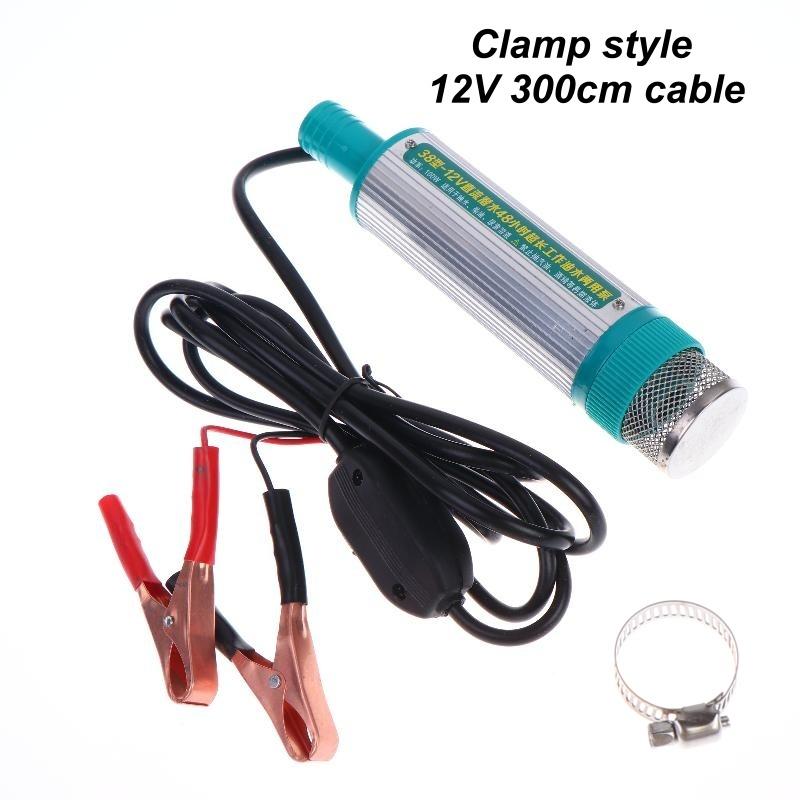 1 Set 30Lmin Diesel Oil Water Extractor Car Refueling Pump High Performance 12V/24V Dc Submersible Fuel Transfer Pump