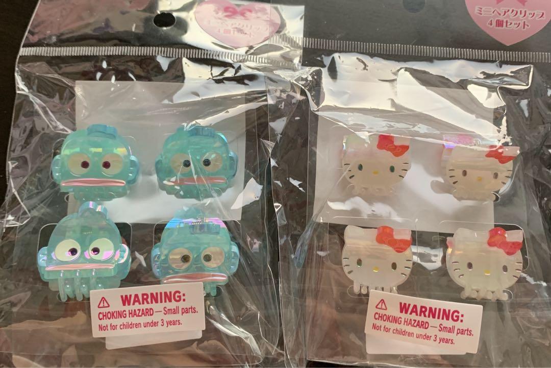 

[USED] Sanrio Hangyodon Kitty Mini Hair Clip Aurora Set