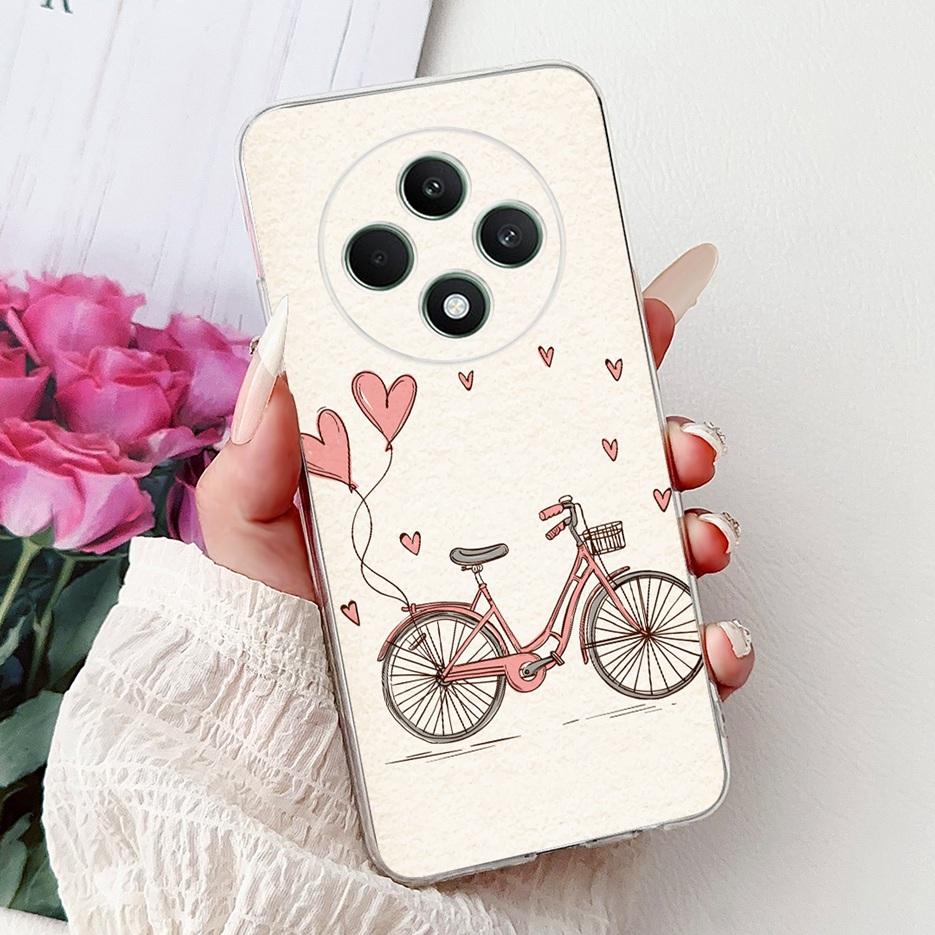 For Oppo Reno 12F 4G Case CPH2687 Stylish Butterfly Painted Cover Soft Silicone Case For Oppo Reno12 F Reno 12 FS Reno12F Bumper