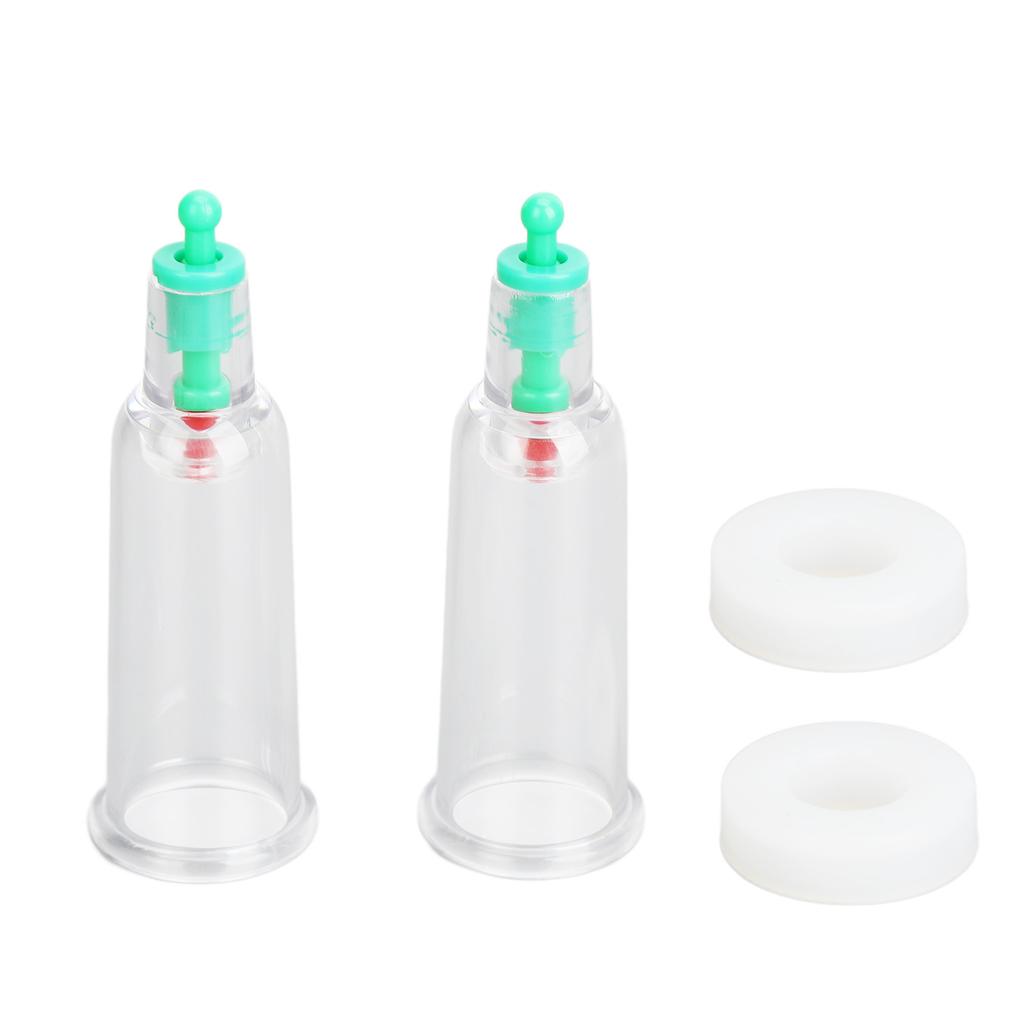 2pcs Finger Vacuum Cups Promote Circulation Muscle Relaxing Cupping Suction Cups with 2 Sealing