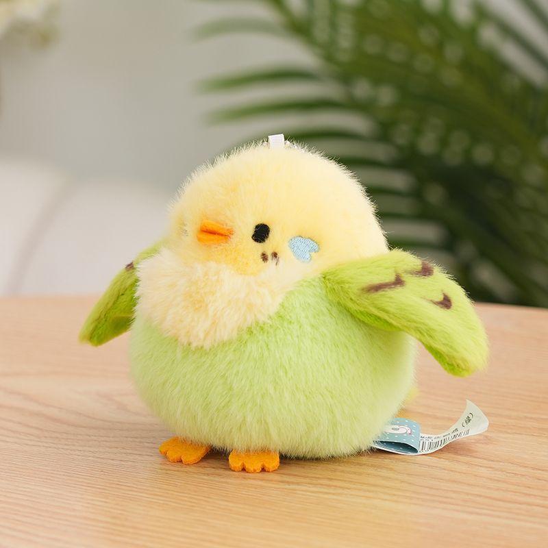 

Милая плюшевая игрушка-кукла в виде симуляции птицы, кукла-симуляция попугая, украшение для стола, симуляция птицы, подарок на день рождения 12cm