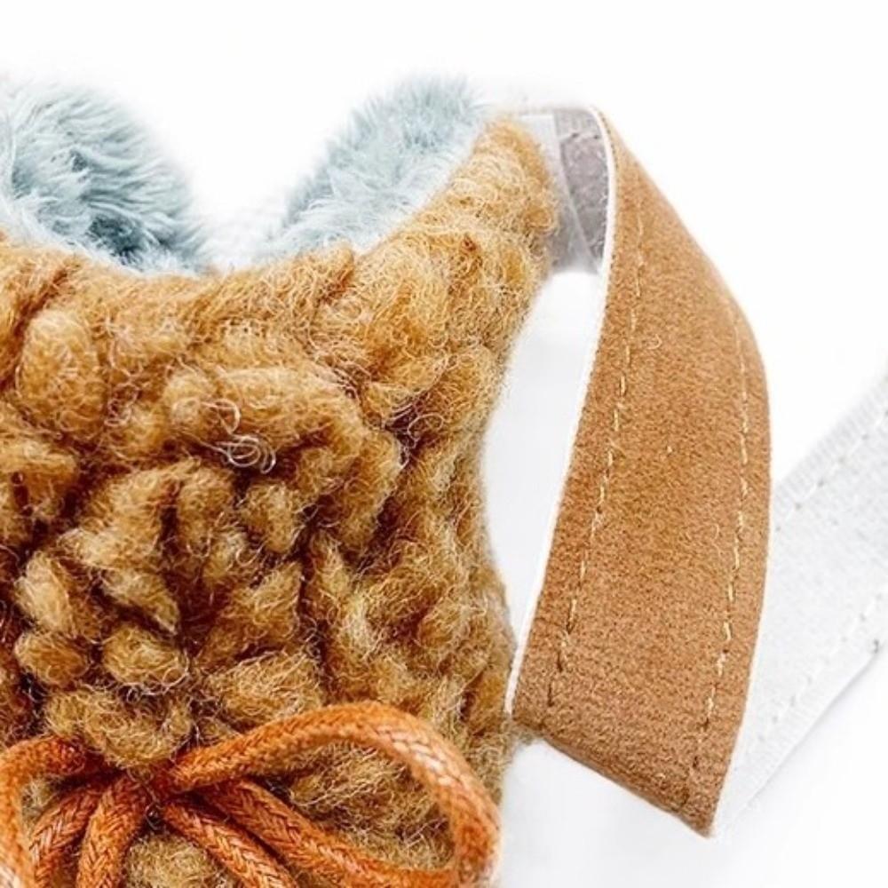 4pcs/set Thickened Dog Cotton Shoes Warm Non-Slip Dog Shoes Breathable Winter Dog Boots  Activities