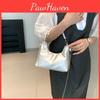 Trendy Pearl Handle Black Pu Shoulder Bag With Chain Summer 2024 Stylish Medium Size