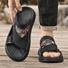Ethnic Style Men's Summer Sandals High Quality Open Toe Sandals For Men Platform Slippers Black Beach Shoes Men Sandalias Hombre