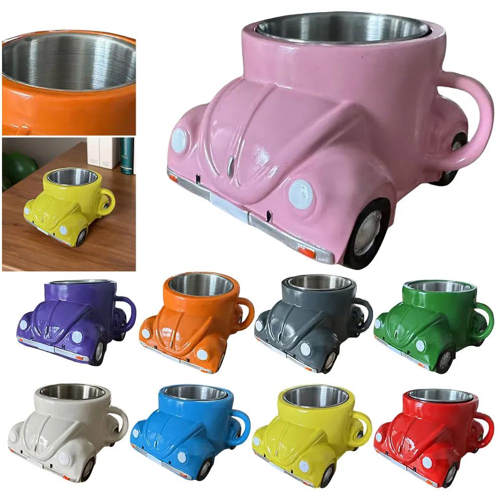 150ml Creative Coffee Mug Car Shaped Heat Resist Funny Coffee Cup Novelty Drinkware Mens Birthday Gifts for Home Offfice Decor