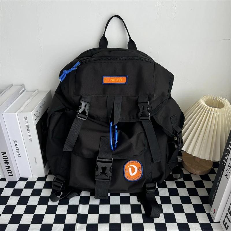 High-quality Orange Glow Nylon Rope Waterproof Large Capacity Casual Outdoor Bags for Unisex New