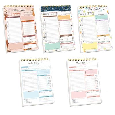 Custom English Sticky Note Pad, Daily Planner Notebook, A5 Simple Schedule Book, Personalized Planner