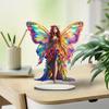 1Pcs Butterfly Fairys Sculpture Ornament Home Decoration Acrylic Butterfly Fairys Statue Figurines Table Centerpieces