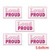 10pcs /Lots Pink Cartoon English Letter Embroidered Patches Diy Jackets Backpack Sew Badges Iron On Patches For Clothing Stickers 