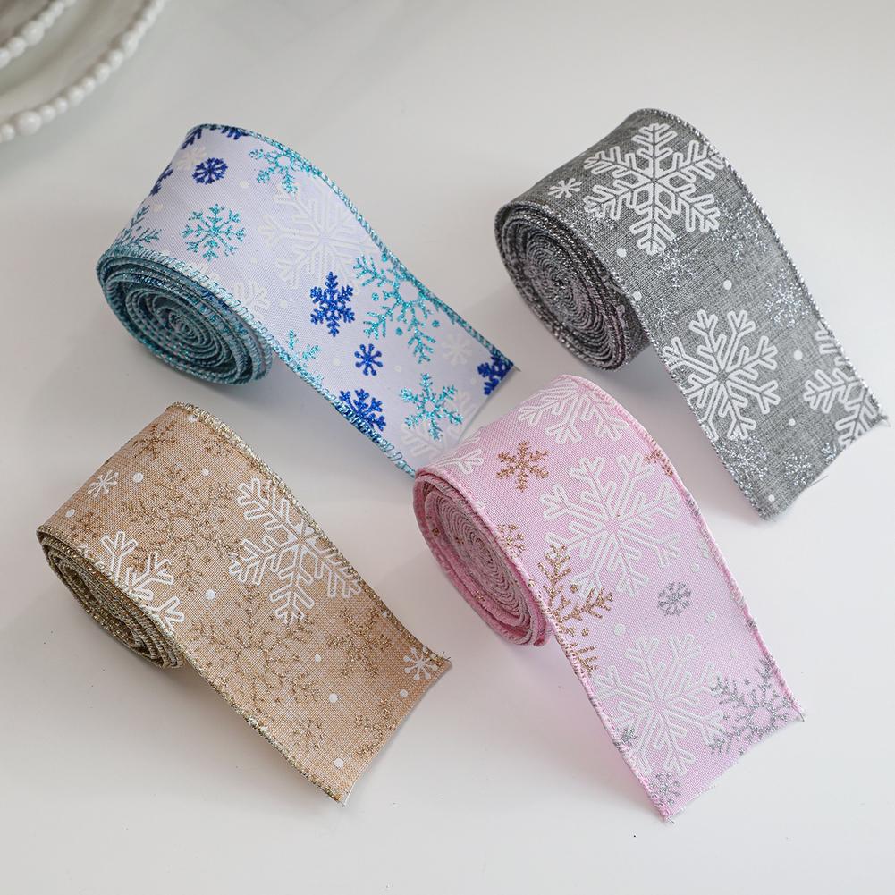Craft Supplies Fabric Ribbon Christmas Ribbon Holiday Ambiance Multiple Color Options Soft Cloth Material Sturdy Construction
