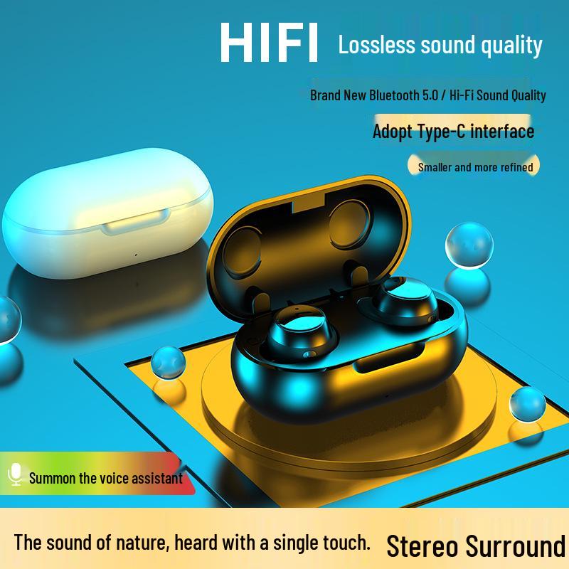New Hot Model TWS Aluminum Alloy Mini True Wireless 5.3 Bluetooth Earphones with In-Ear Noise Cancelling