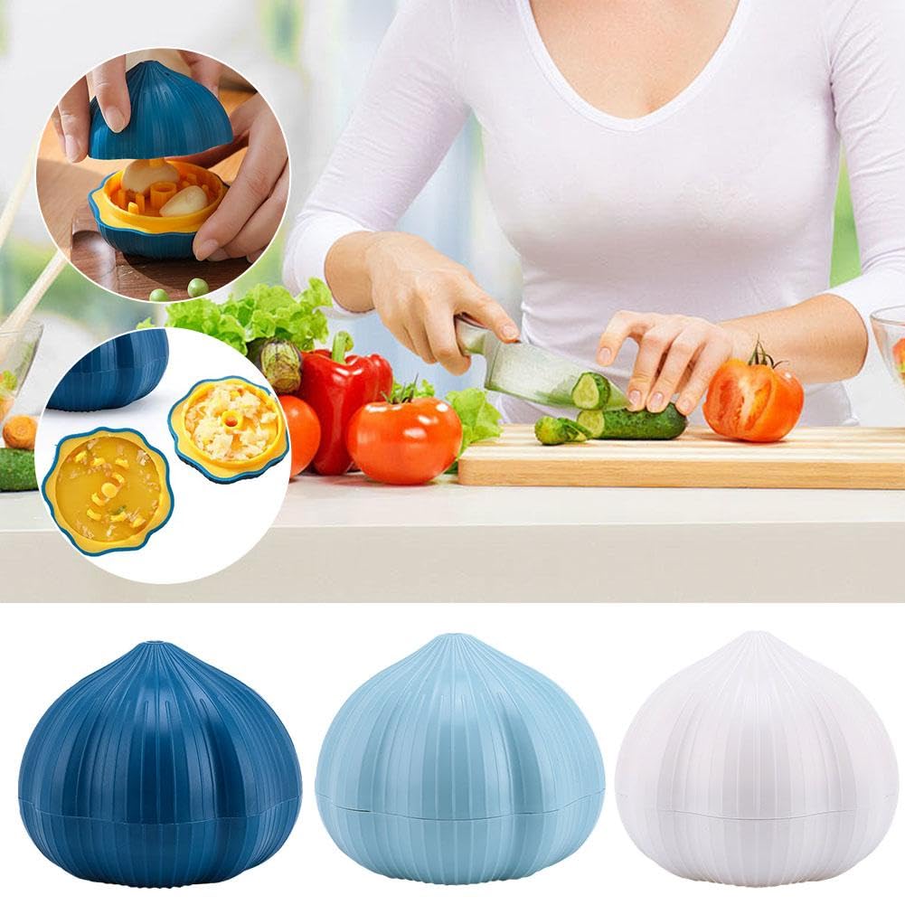 1PC, Garlic Press, Garlic Ginger Chopper, Manual Garlic Grinder, Kitchen Tool, Comfortable To Touch, Effortless