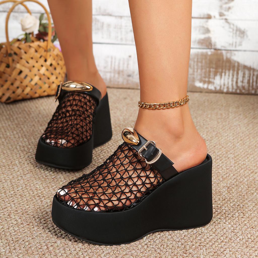 Women Comfortable Sandals Casual Rome Anti-slip Retro Shoes Women Thick Bottom Open Toe Sandals Beach Summer Zapatos De Mujer