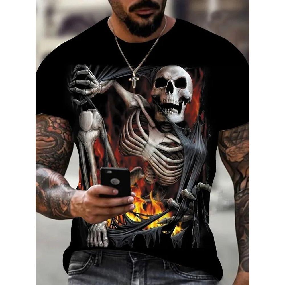 Men's 3D versatile casual top T-shirt