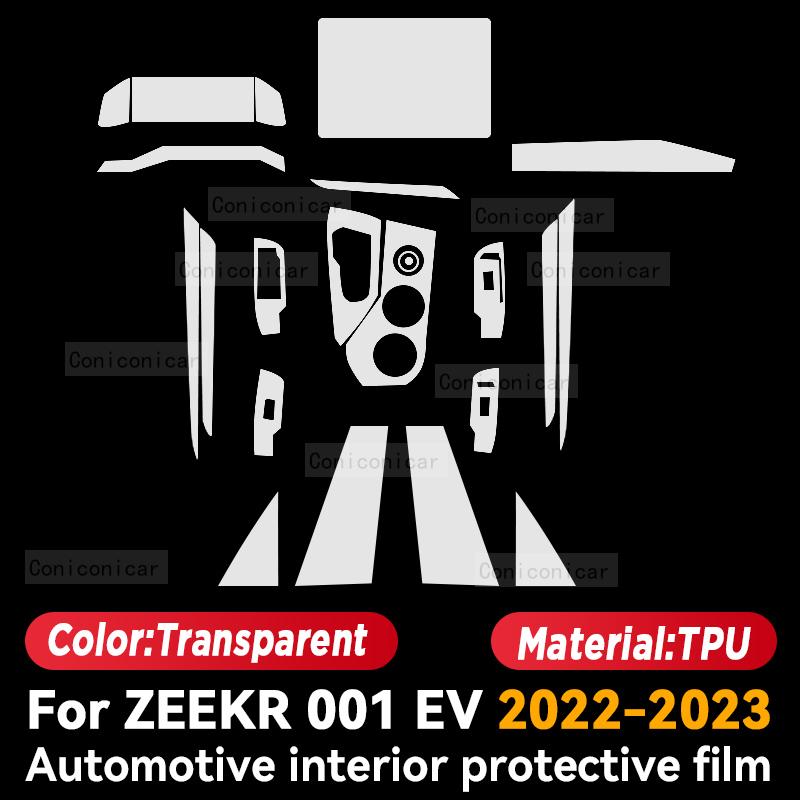 For ZEEKR 001 EV 2023 2022 Car Interior Center Console Instrument Dashboard Protective Film Anti-scratch Sticker Accessories