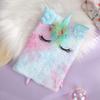 1pc Neutral Gel Pen + 1pc Plush Unicorn Handbook Plush Pen Handwriting Signature Pen Plush Ballpoint Pen Writing Smoothly Quick-Drying Student Gel Pen