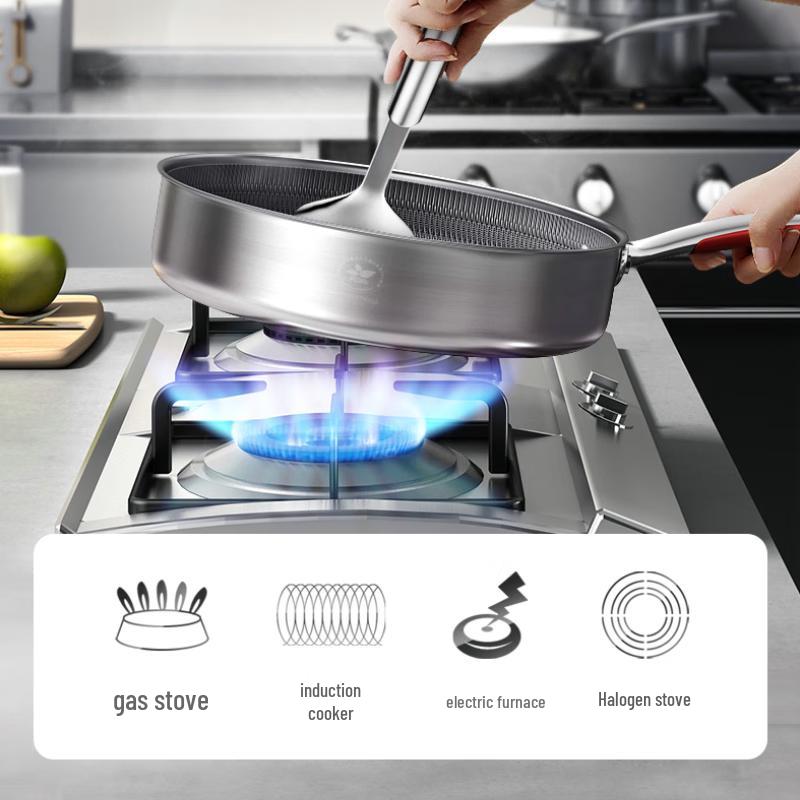 Tigaie antiaderentă KOBACH Hongtu Generația a 3-a, fagure, oțel inoxidabil 316L