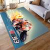 Marc Marquez 93 Burning Repsol Bike Racer Rug, Flaming Orange Racing Design, Moto Fan Cozy Floor Decor, Soft Touch, All Seasons Gift