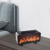 Fireplace Flame Essential Oil Diffuser with Humidifier Color Changing LED Lights Safe Automatic Shutoff for Home