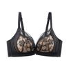 Summer No Magnetic Front Buckle No Steel Rim Lace Bra Sexy Leopard Print Small Bra Gather and Close the Breasts