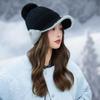 Fleece Warm Cap Ladies Fleece Ear Protector Wool Cap Winter Cycling Windproof Knitted Cap