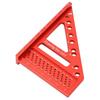 Red 3D Multi Angle Measuring Ruler Angle Pin Triangle Ruler Engineering Construction