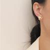 Elegant Chinese Style Versatile Rhinestone Pearl Stud Earrings for Women
