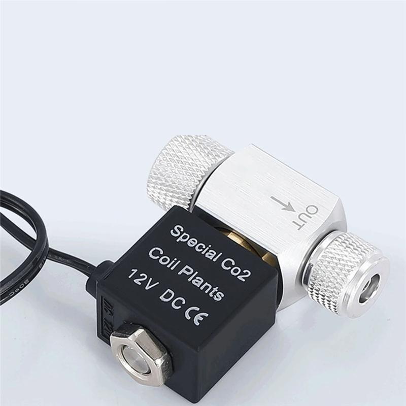 Valvola Solenoide A25F-CO2 12V Per Acquario Controllo Automatico Regolatore a Doppia Testa Impermeabile Bassa Temperatura Per Acquario