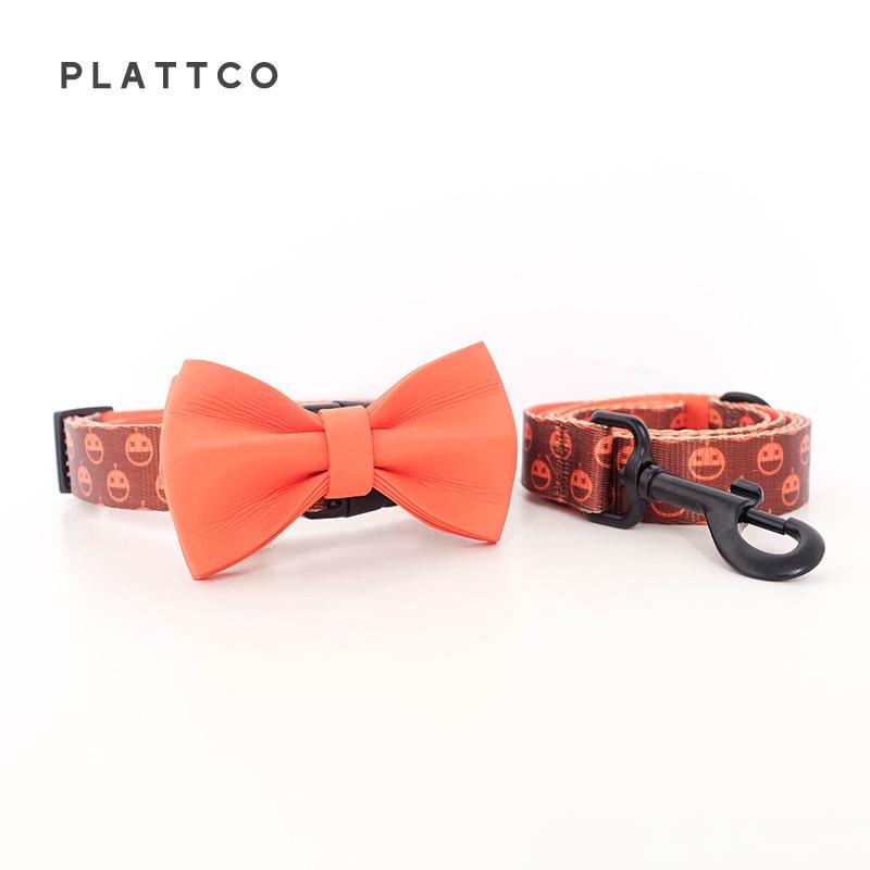 PLATTCO New Style Printed Soft Nylon Dog Leash & Collar Set PDC338 Small