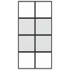 Vidaxl Sliding Door, Black, 102.5X205Cm, Tempered Glass Aluminum