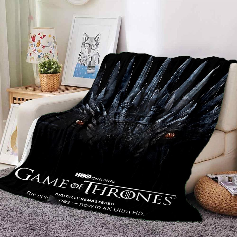

1pc Game of Thrones 4K Ultra HD Flannel Blanket Soft Warm Throw for Home, Office, Travel, All-Season Cozy Bedding GiftL1054 80cmx120cm(31inx47in)