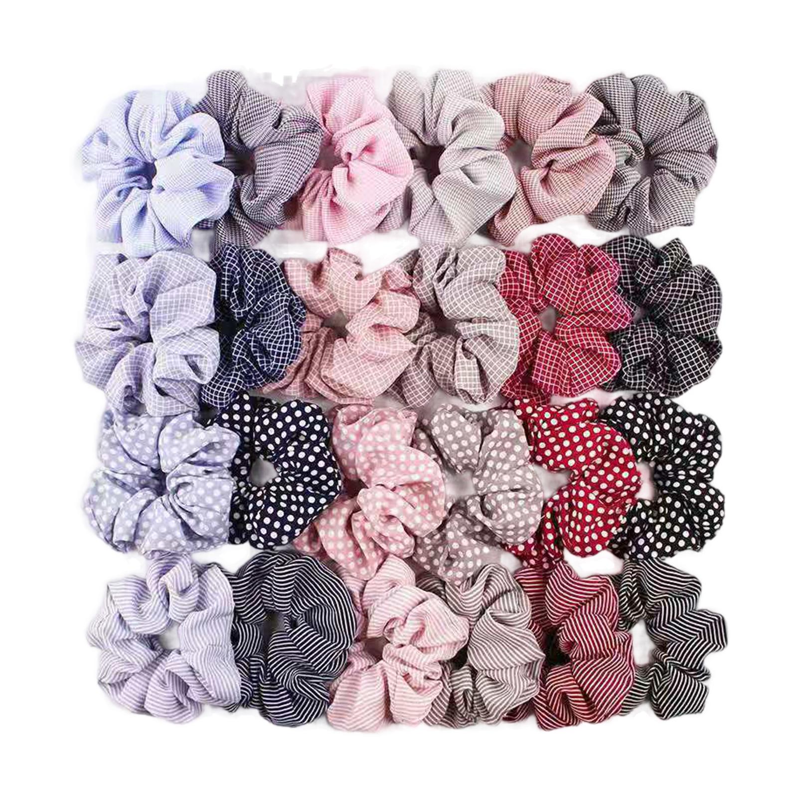 

24 шт. Женские блестящие резинки для волос Эластичная резинка для девочек Эластичная повязка для волос Женщина Девушка Для женщин