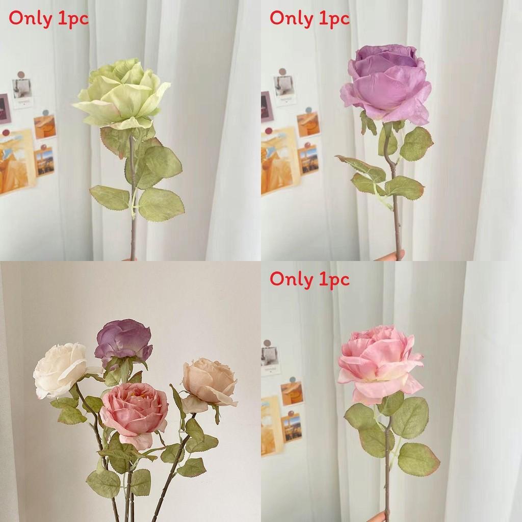 French Inspired Faux Silk Roses For Wedding Photography Props Home Styling