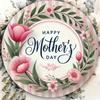Iron Wall Art Floral Wreath Metal Sign Bar Cafe Home Decor Gift