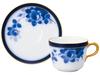 [Okura Porcelain Washi Paper Wrapping] 100th Anniversary Blue Rose Morning Cup & Saucer 26_8011R