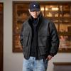 Amerikanische Workwear PU-Leder Herren Daunenjacke - Winterkollektion 2025, High-End Trendmarke.